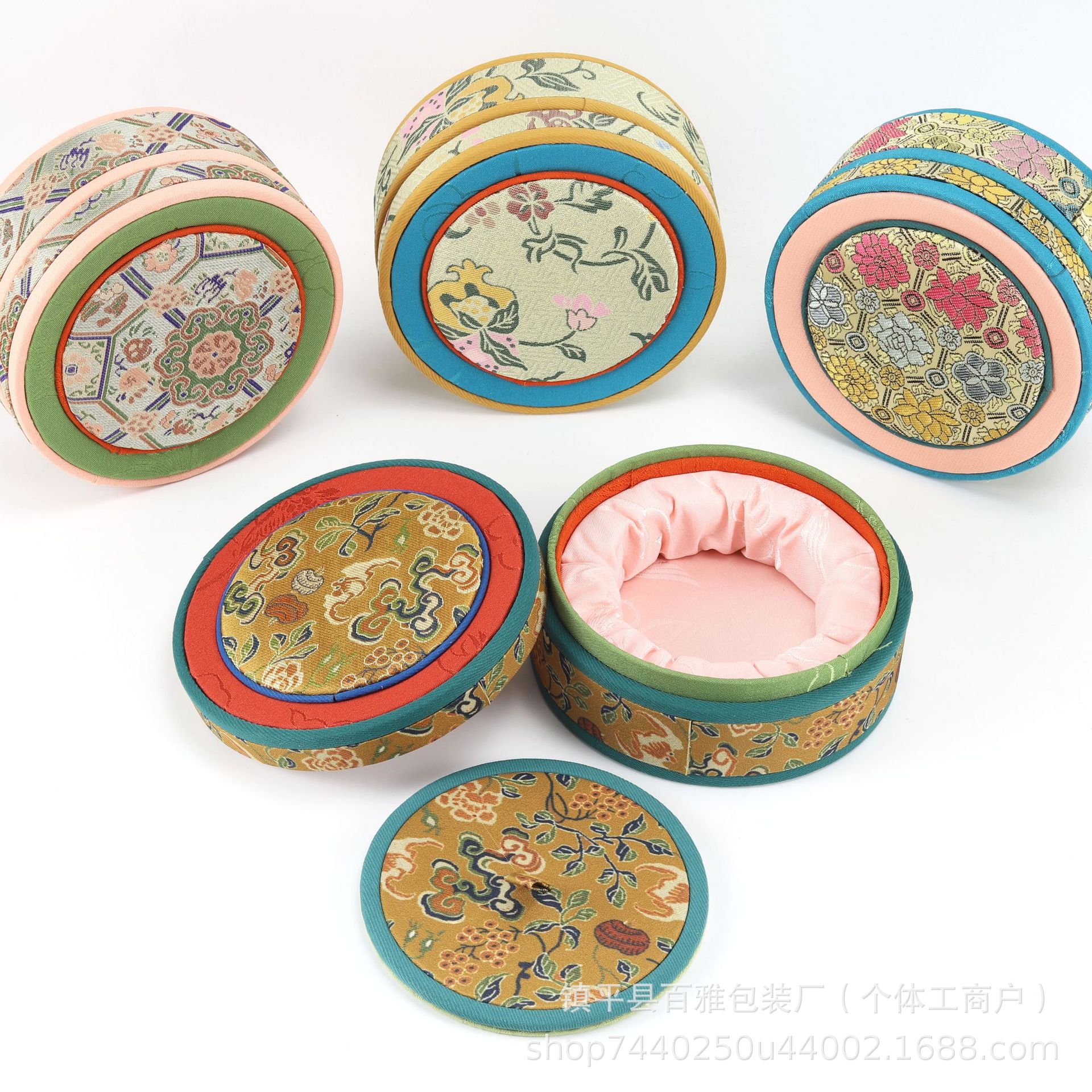 12*5 Chinese style Song brocade bracelet box high-grade brocade box bracelet storage box gift necklace play bracelet packaging box