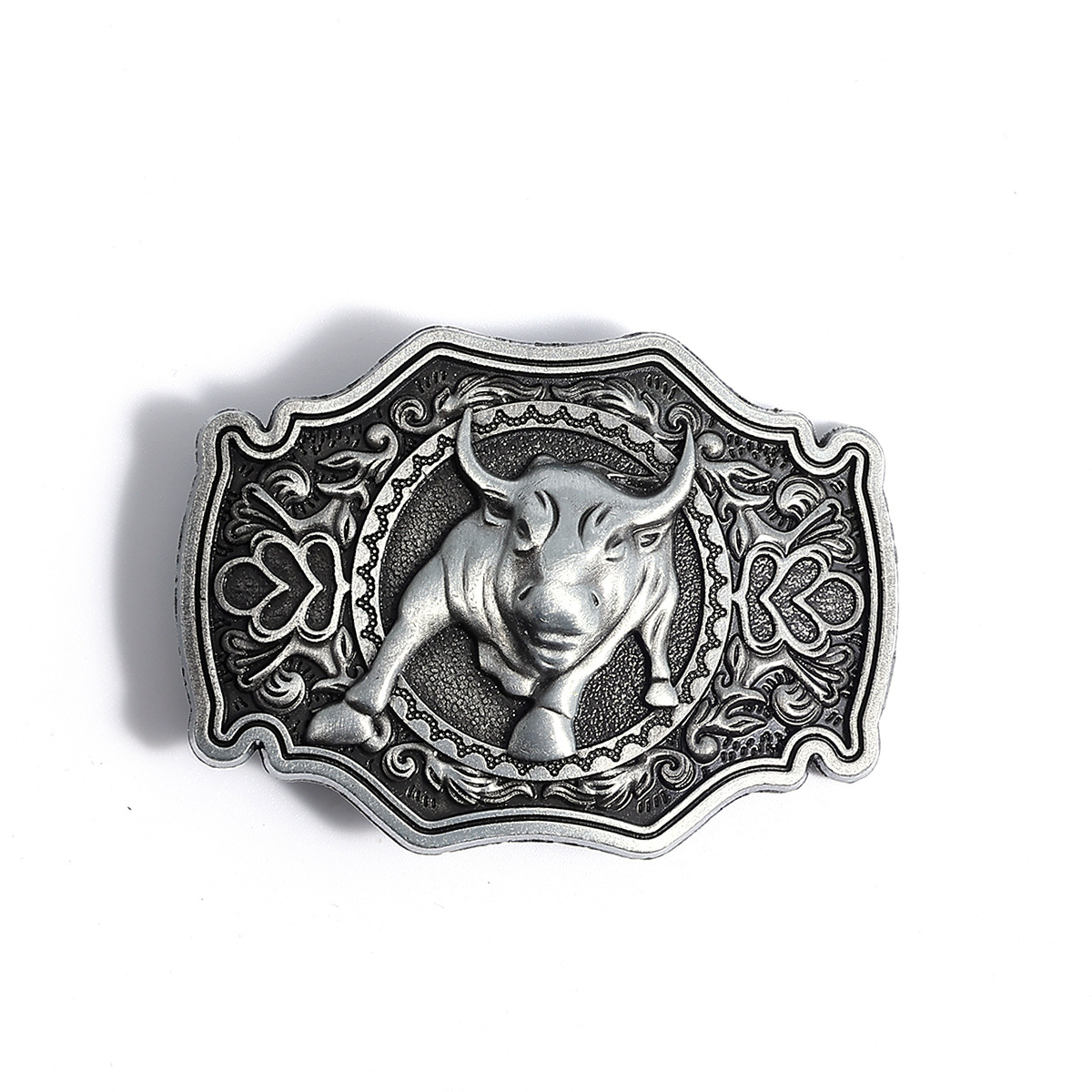 Cross-border European and American national style belt buckle metal smooth buckle retro western Denim Joker belt buckle accessories wholesale
