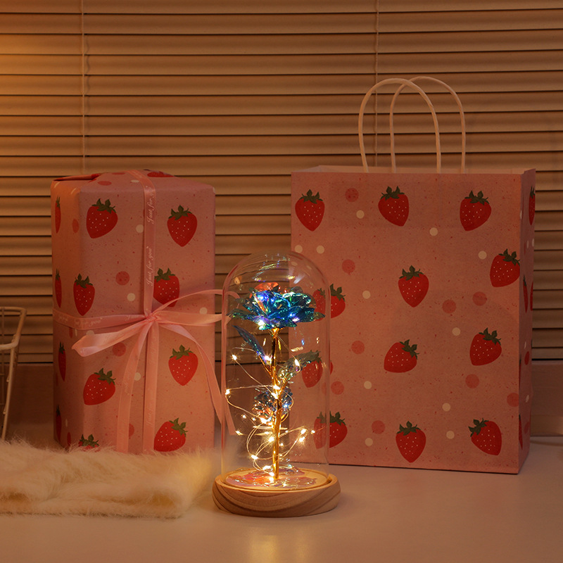 Picture of Immortal bouquet rose night light ornament bedroom decoration birthday gift for girlfriend girl children student Qixi Festival