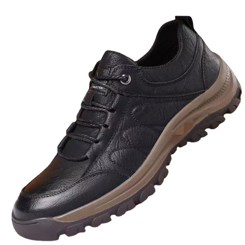 Picture of Cross-border foreign trade plus size men's shoes 2025 new British casual shoes men's non-slip outdoor hiking shoes leather shoes men