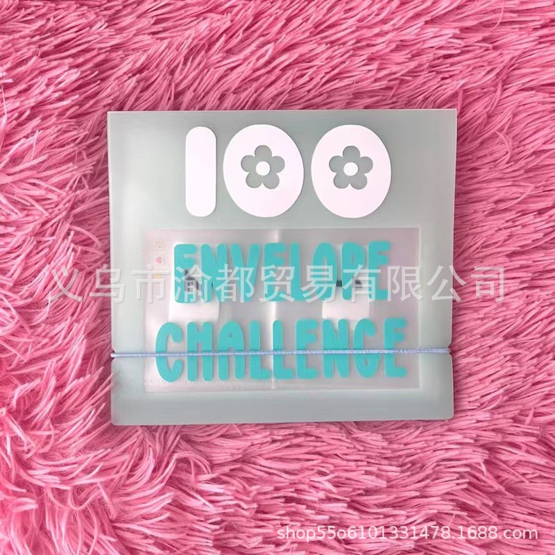 Picture of New cross-border 100 Envelope Cash Stuffing Savings Challenge Binder