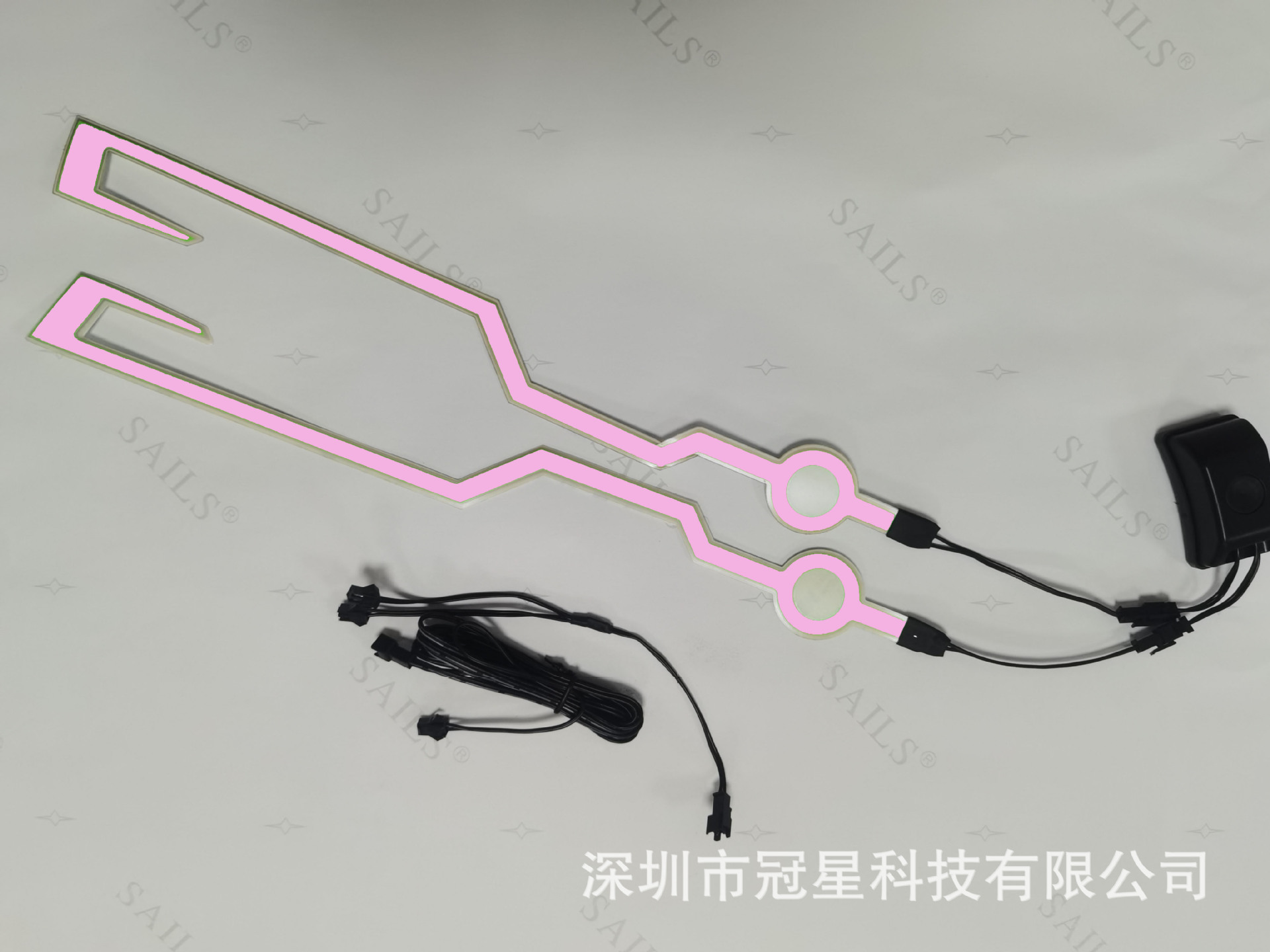 Picture of Motorcycle Helmet Cold Light Strip Helmet Decoration Adhesive Light Strip