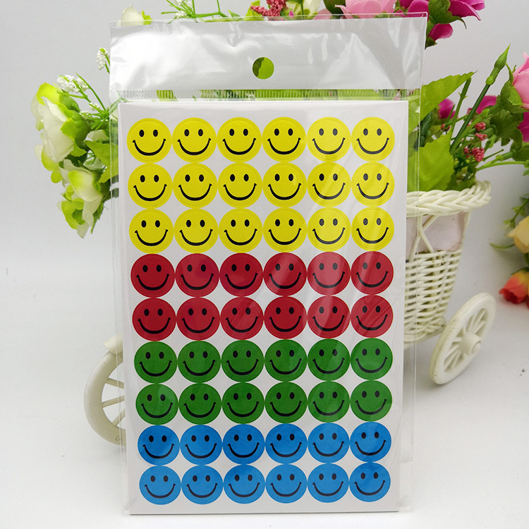 Picture of Spot smiley stickers children's kindergarten reward stickers color digital alphabet sticker sticker wholesale