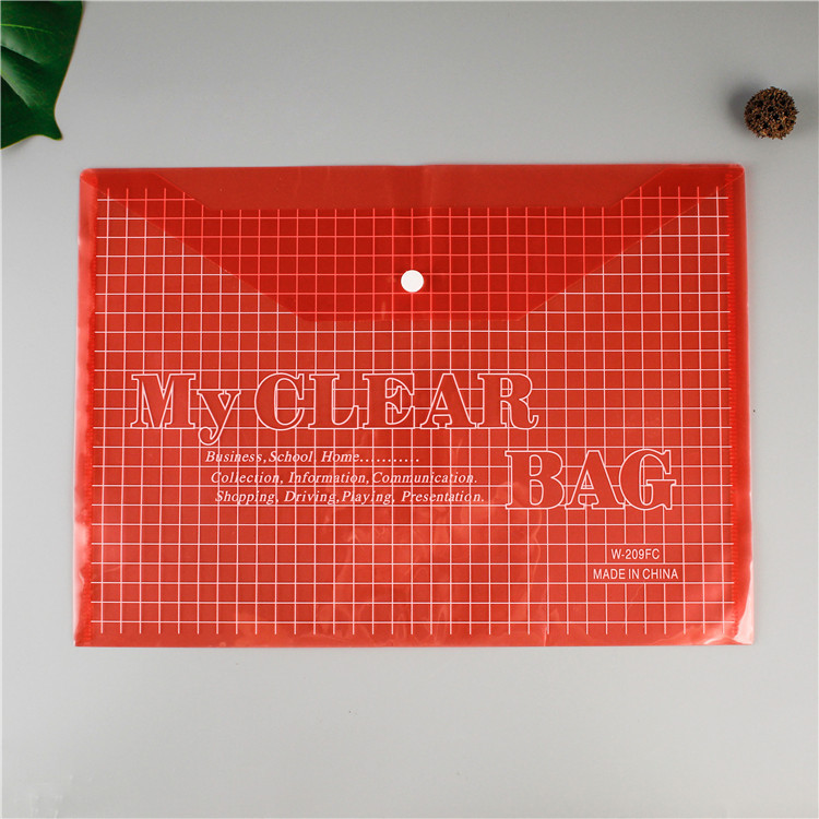 Picture of Direct Selling Office Supplies Stationery Pp Transparent Snap 18C File Bag Information Bag Folder A4