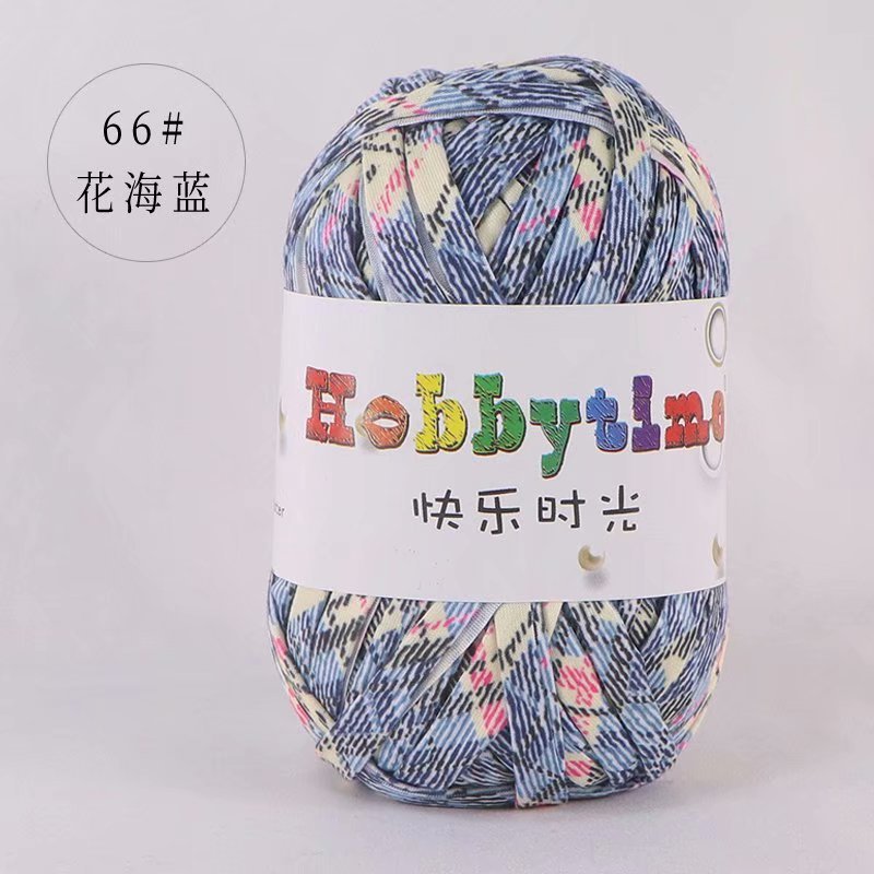 Picture of Happy Time High Elasticity Cloth Line 100g Color Material Bag Home Carpet Floor Mat Hook Shoe Hand-Knitted Thread