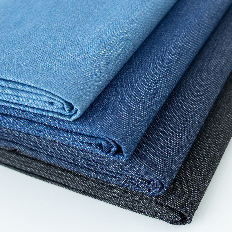 Picture of Cotton 32 Plain Yarn-dyed Washed Denim 4.5 oz Spring/Summer Jeans Shirt Fabric Spot Supply