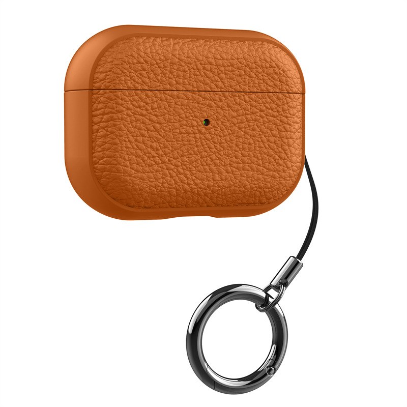 Picture of Suitable for Airpodspro3 Protective Cover Apple Pro2 Second Generation Leather Bluetooth Soft Shell Airpods4 Headphone Shell