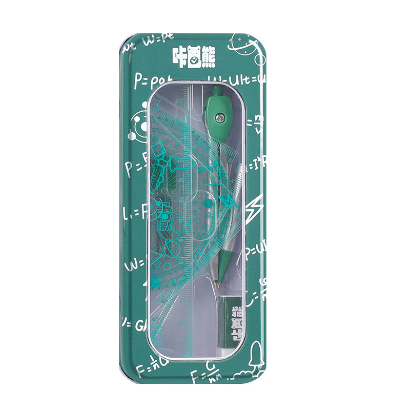 Picture of Kaba bear student special ruler examination painting drawing professional engineering homework triangle ruler compasses portable measurement