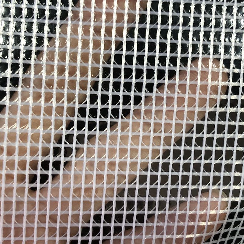 Picture of Storage box PVC clip mesh cloth 9*9 clip mesh cloth 300D waterproof and dustproof transparent PVC composite clip mesh cloth