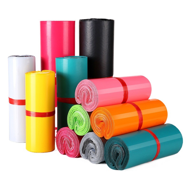 Thickened pink express packaging express logistics bag packing bag waterproof bag color new material express bag wholesale