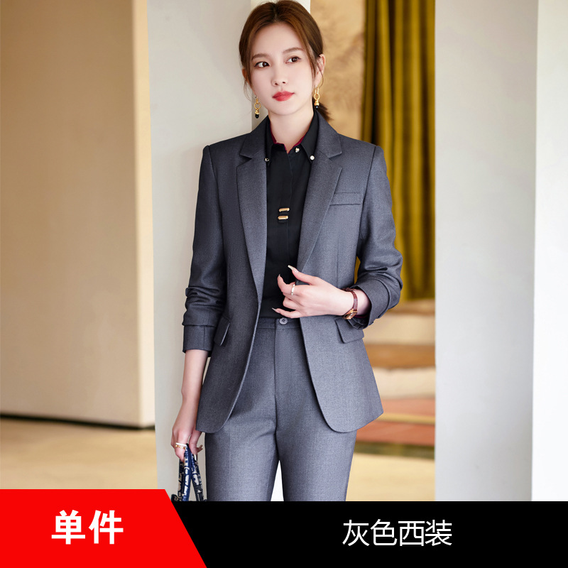 Picture of Spring and Autumn suit suit women's autumn and winter temperament goddess Fan small professional manager jacket formal wear front desk work clothes