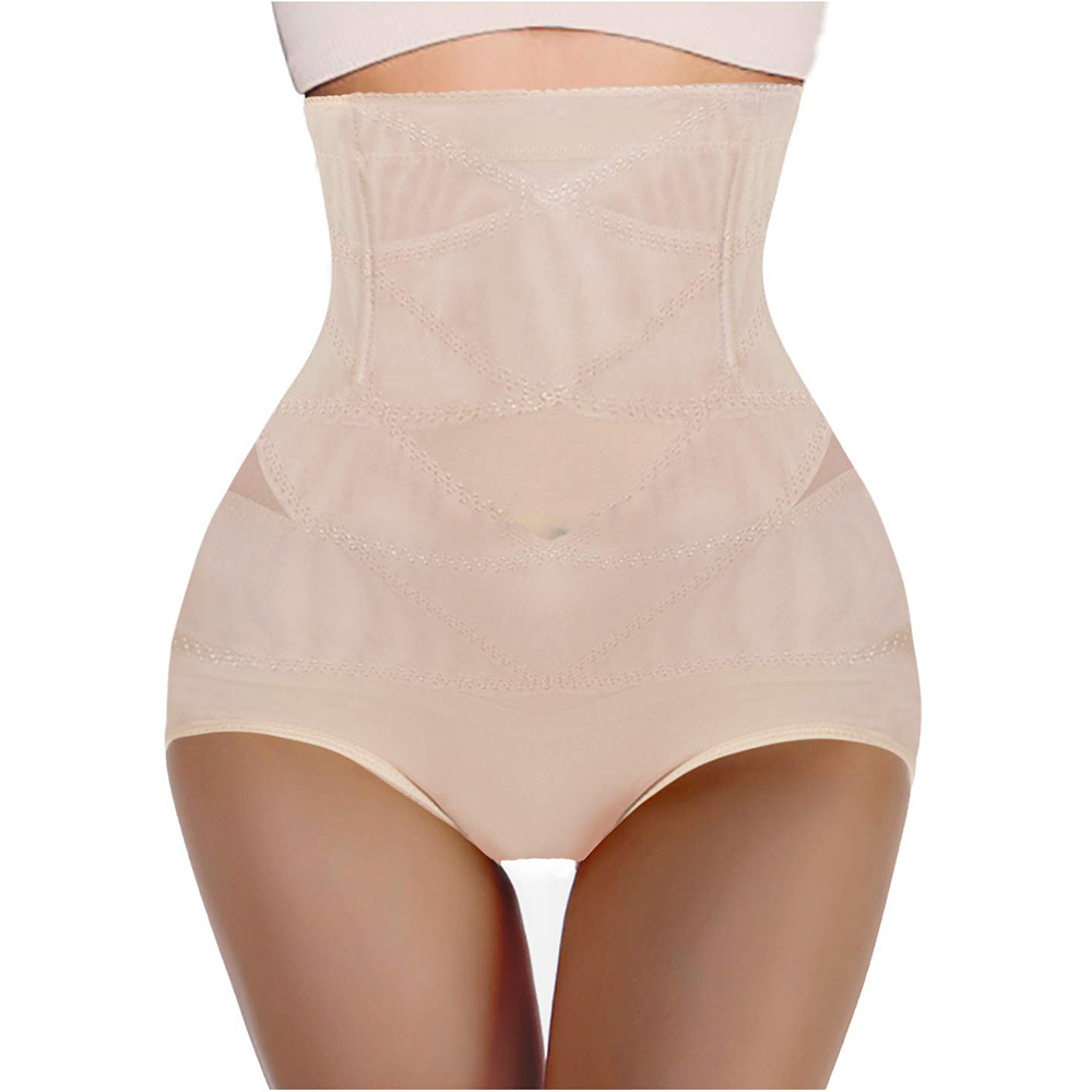 Picture of European and American Women's Mesh Pants High Waist Cross Waist Pants Postpartum Body-lifting Pants Women's Body-shaping Pants