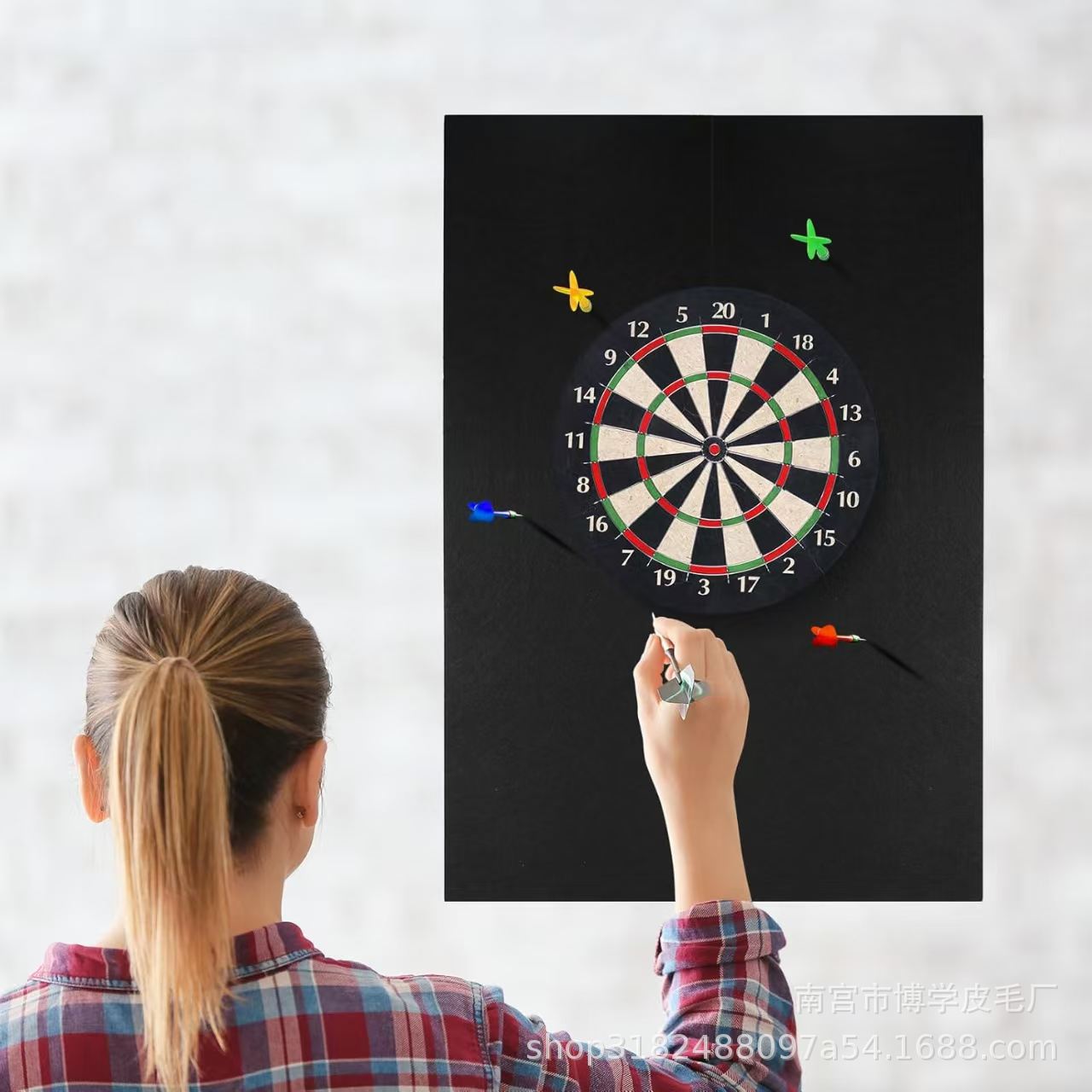 Rectangular large size dart protection board wall protection dart board protection plate extended dart wall felt board