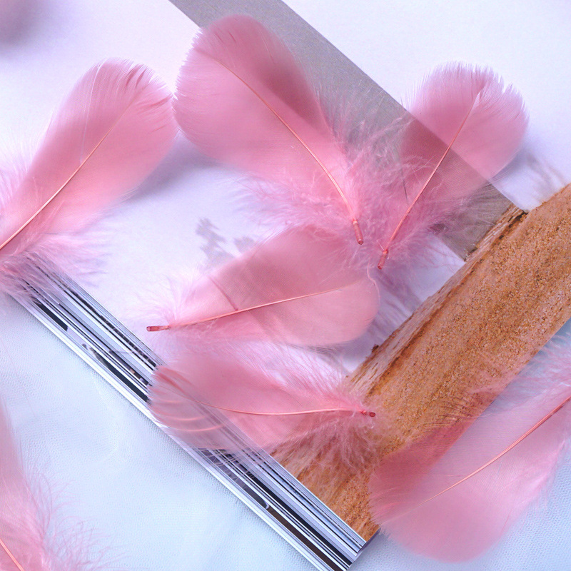 Picture of Manufacturer Wholesale Macaron Colorfulful Small Feather 5-8cm Goose Feather Small Floating Wave Ball Balloon Filling Decorative Material