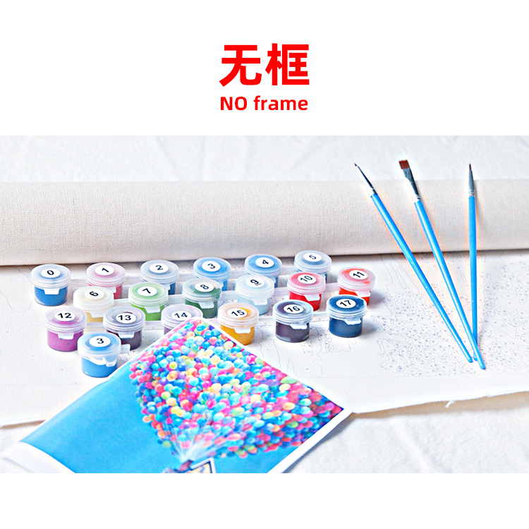 Picture of DIY Digital Oil Painting Factory Human Art Amazon Fba Batch Shopify Cross-Border Foreign Trade Wholesale