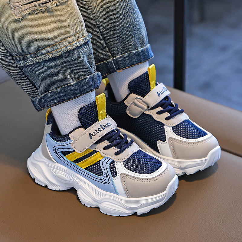 Children's shoes boys sneaker 2025 new spring and autumn breathable big boys running school coconut shoes