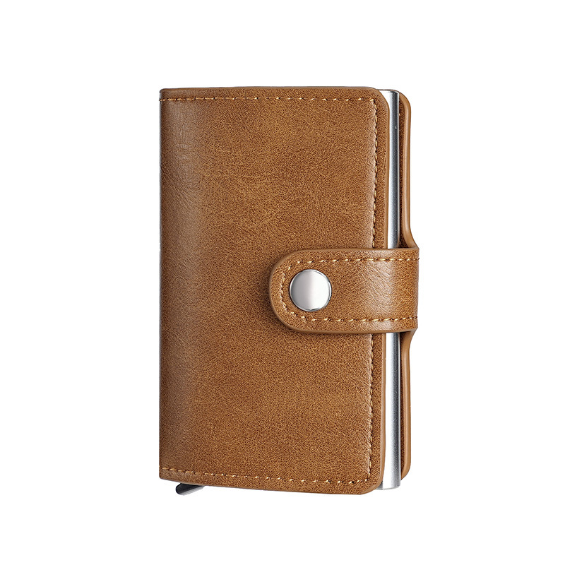 Picture of Manufacturer men and women anti-theft card holder Amazon aluminum box automatic pop-up card holder AliExpress American gold clip New