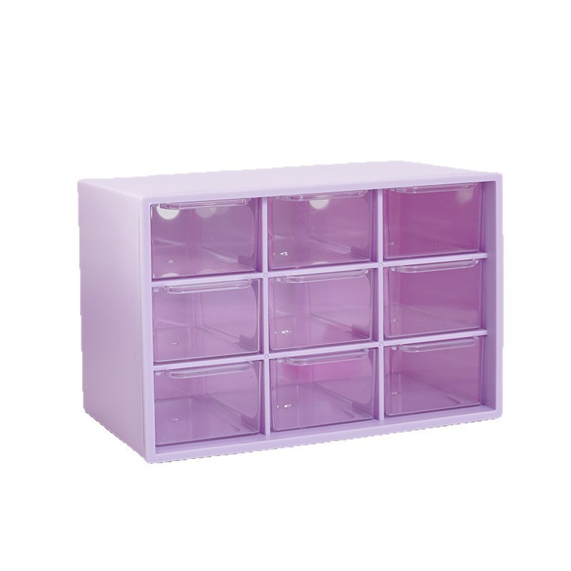 Picture of Nine-Grid Storage Box Desktop Ins Millet Storage Beaded Multi-Grid Tape Cute Compartment Storage Box for Female Students