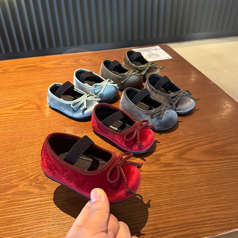 {Size 16-25} Girls' Princess Shoes 2024 Autumn New Children's Leather Shoes Women's Children's Shoes Soft Sole Toddler Shoes