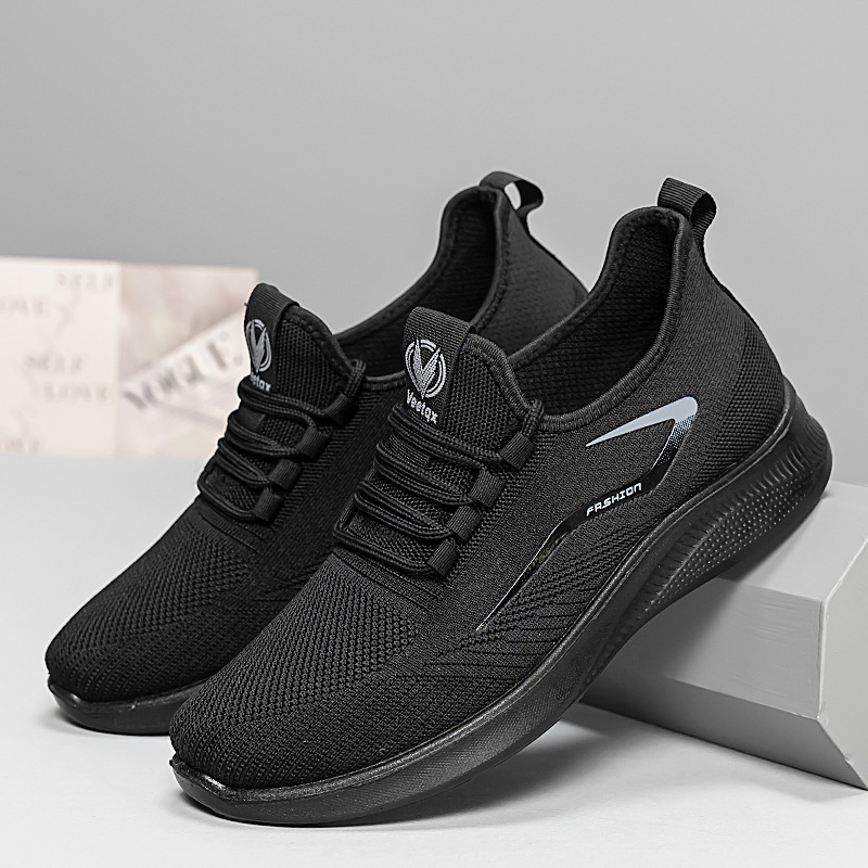Shoes for Men Spring Casual New Men's Shoes Wholesale Comfortable Casual Round-Toe Shoes Breathable Non-Slip Wear-Resistant Cross-Border Shoes