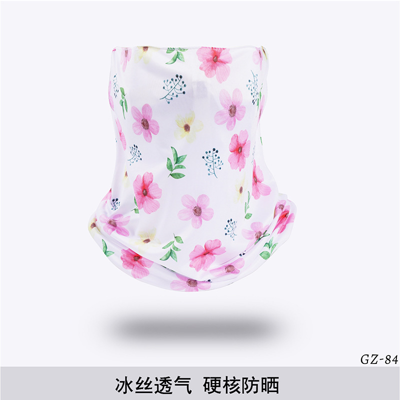 Picture of Outdoor ice silk mask changeable ear scarf men's and women's bicycle riding hood collar sun protection scarf summer