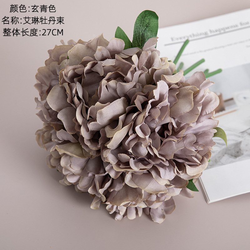 Picture of Manufacturer Recommends Erin Peony Wedding Holding Flowers Simulated Flowers Wholesale Home Decoration Craft Plants Mw11221