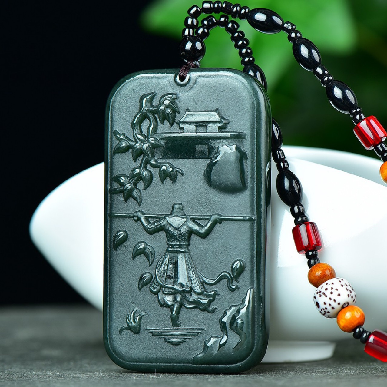 Xinjiang Hetian Jade Great Sage Guanyin Maitreya Pendant Jade Eight Patron Deity Twelve Zodiac Tiger Pendant Live