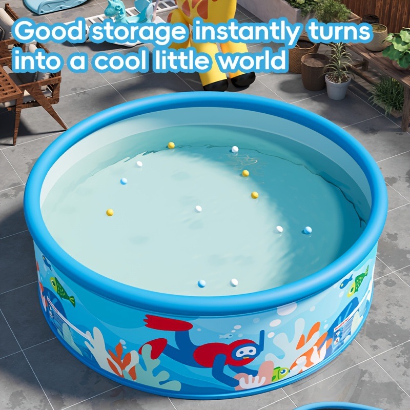 Cross-Border Wholesale Large Outdoor Inflatable Swimming Pool Family Round Pool Children's Home Thickened Baby Swimming Pool