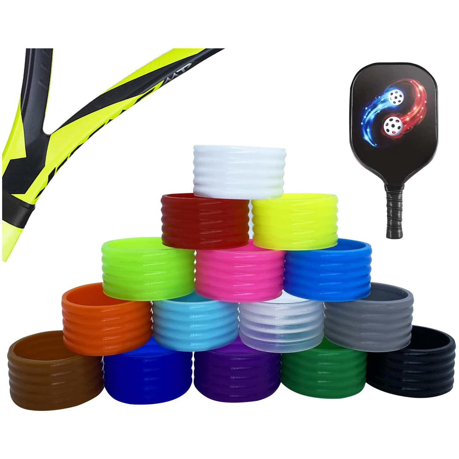 Picture of Peak racket accessories silicone handle ring badminton tennis racket kit rubber ring sealing rubber ring