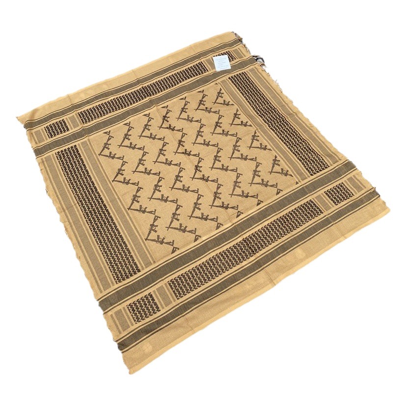 Army Eagle Cross-border Arab Scarf Camouflage Square Scarf Army Fan Outdoor Large Square Scarf Tassel Scarf Spring and Summer