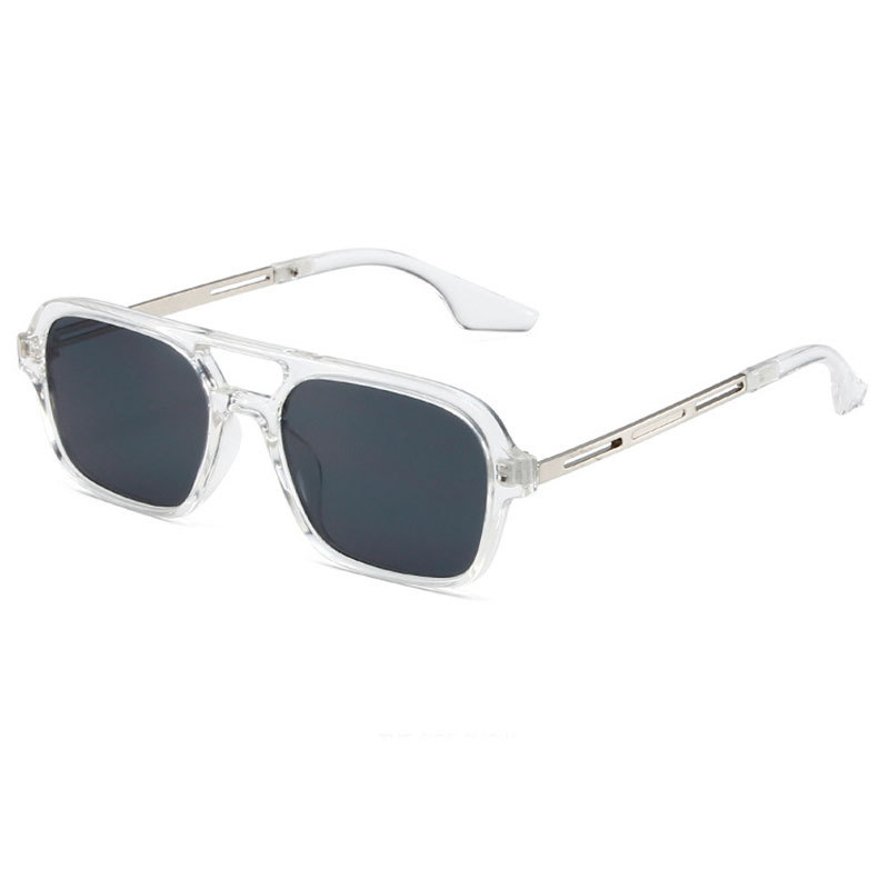 Picture of European and American Aviator Double Beam Sunglasses 2025 New Retro Square Sunglasses Ins Internet Celebrity Personalized Sunglasses