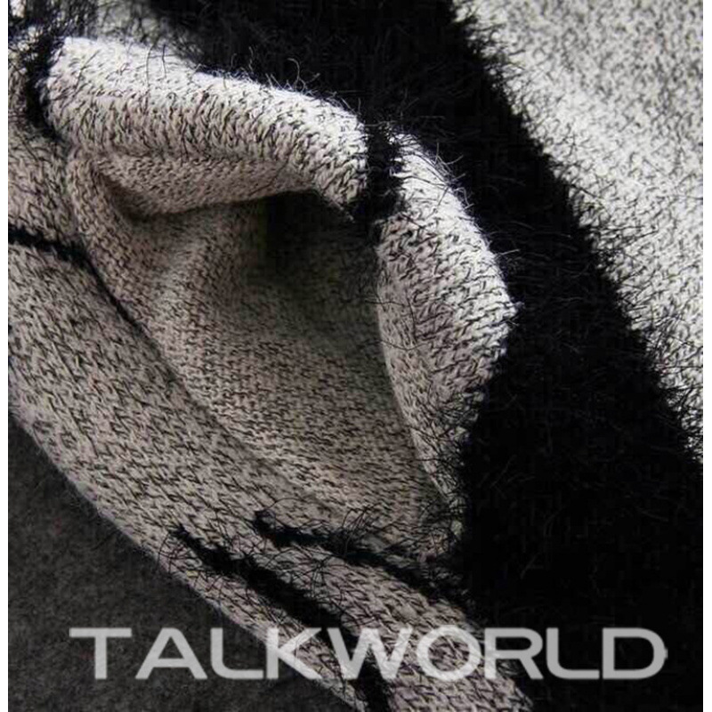 Picture of Spring, autumn and winter mid-length sweater jacket women's Korean version fashion loose and thick knitted cardigan beauty cartoon outerwear