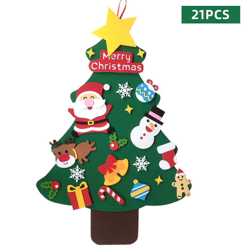 Manufacturer Supplies Felt Christmas Tree Children's DIY Decorations Pendants DIY Creative Crafts