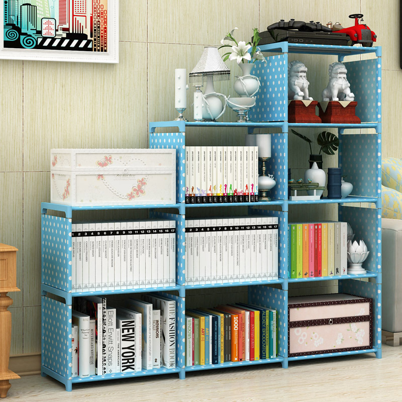 Picture of Bookcase trapezoidal bookshelf multi-layer combination bookcase shelf children student bookshelf classroom locker storage bookshelf