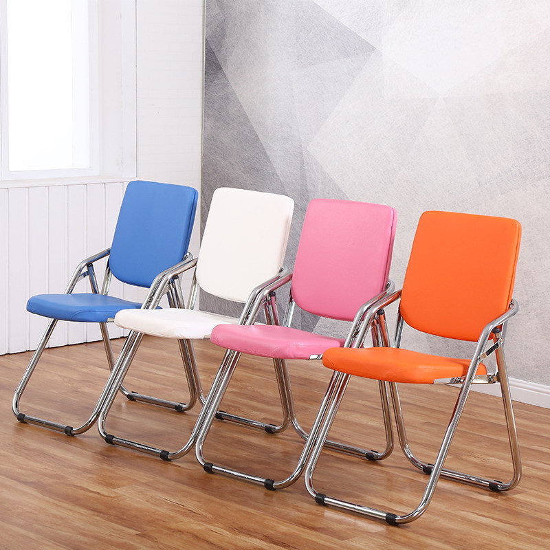 Office Chair Folding Chair Stool Back Chair Simple Training Chair Portable Home Computer Chair Student Dormitory Chair