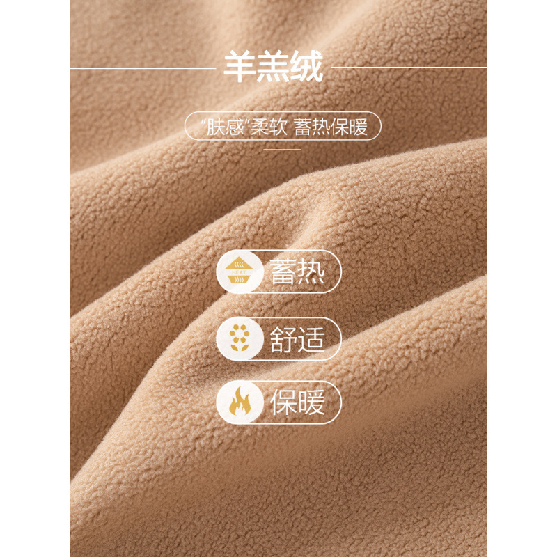Picture of Lamb fleece leggings ladies 2025 new autumn and winter fleece-lined thickened tight outer wear warm velvet pants long Johns