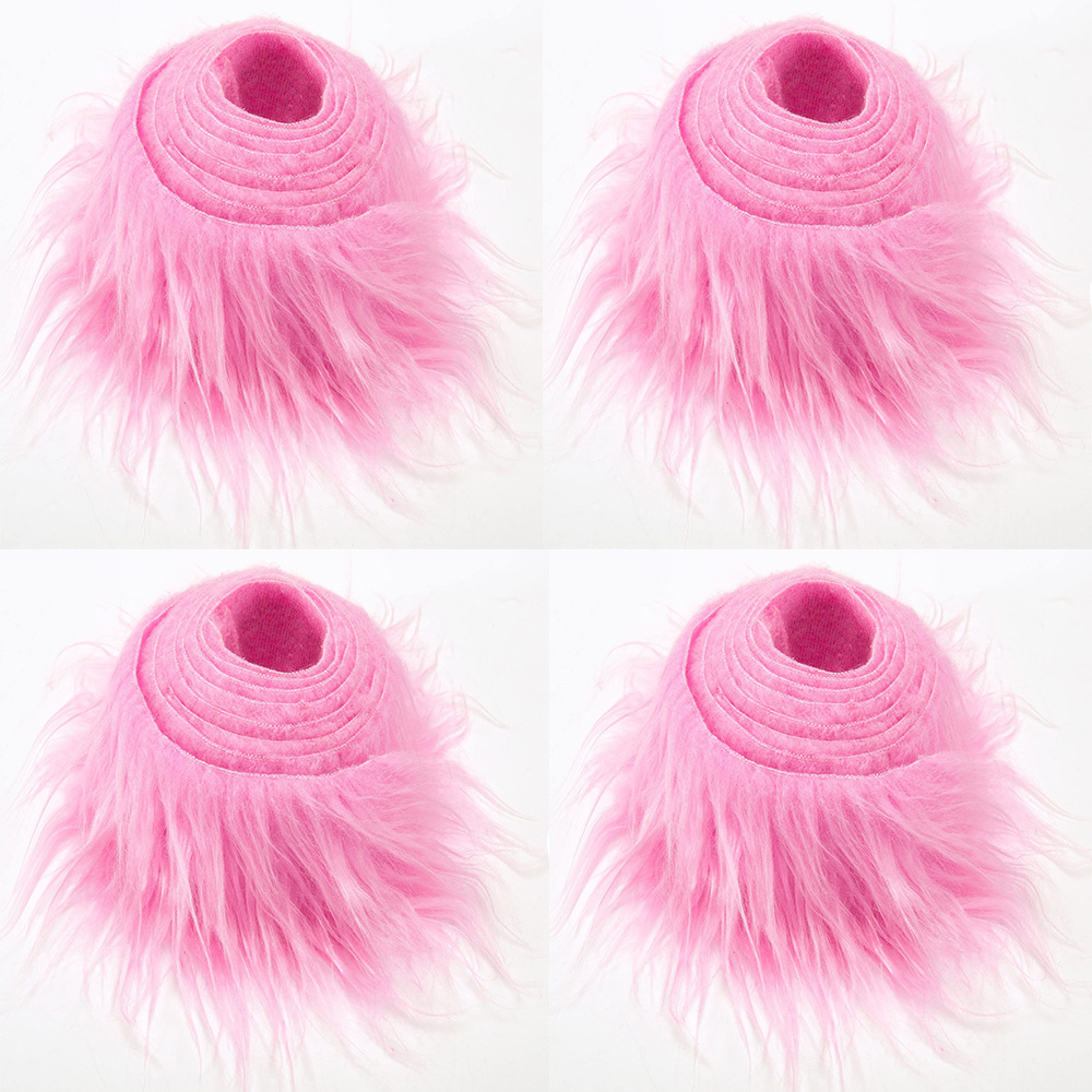 Picture of Spot Wholesale Christmas Tree Skirts Solid Color Plush Strips Home Decoration Washed Plush Strips Clothing Shoes and Hats Accessories Accessories