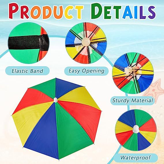 Picture of Sunscreen Hat Umbrella 69 Large Head-Mounted Umbrella Stand Umbrella Hat Rainbow Advertising Umbrella Umbrella Fishing Umbrella Fishing Hat