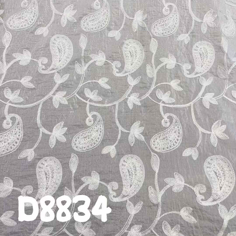 Xiaojun Textile Computer Mesh Embroidered Printed Fabric Fashion Fabric Children's Wear Fabric Dress Hanfu Fabric