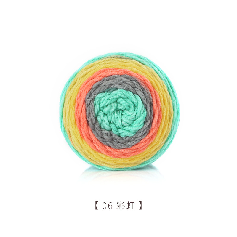 Picture of Jiathuizhi warm cake ball hand-woven acrylic wool soft scarf hat sweater crochet thick wool