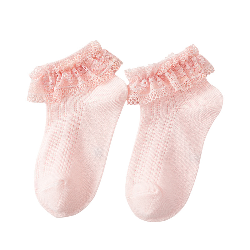 Picture of New Children's Lace Socks Spring and Summer Baby's Mesh Children's Socks Girls Lace Dance Socks Korean Fashionable Women's Socks