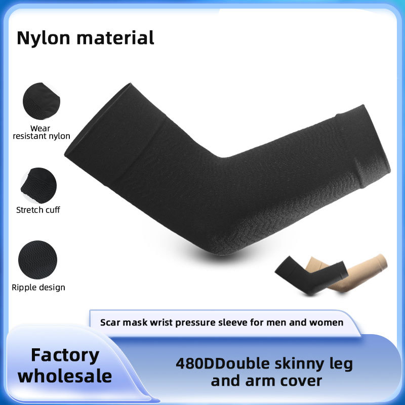 Picture of 3D Shaping Beauty Arm Knitted Bundle Arm Cover Rib Elastic Shrinkable Auxiliary Compression Arm Cover Slimming Thin Arm Cover