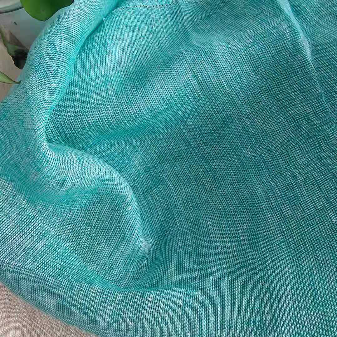 Picture of Pure Linen Yarn-dyed Window Screen Fabric Two-color Effect Pure Linen Mesh 280CM Pure Linen Gauze
