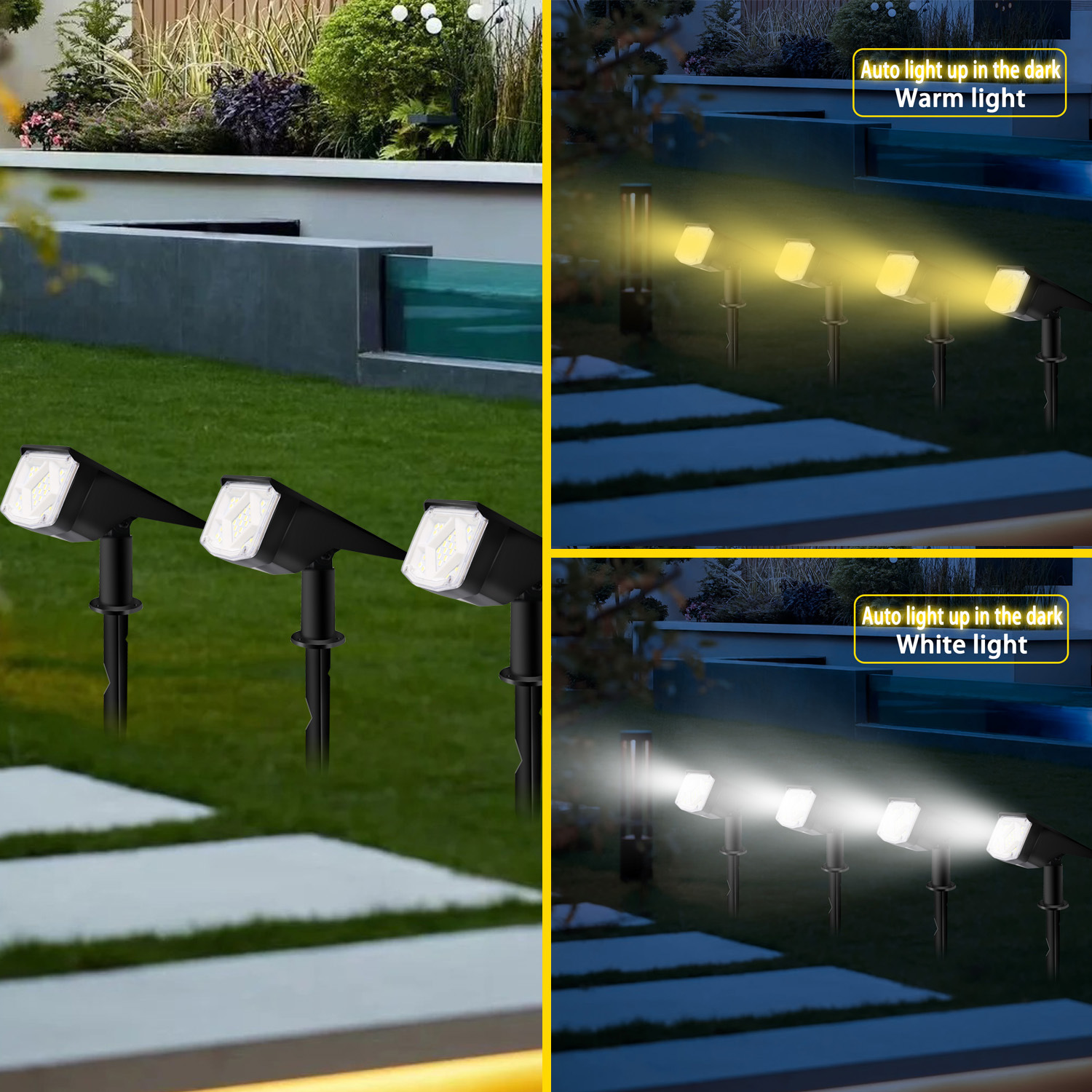 New Outdoor Solar Spotlight 38Led High Brightness Spotlight Courtyard Garden Road Tree Decorative Lawn Light