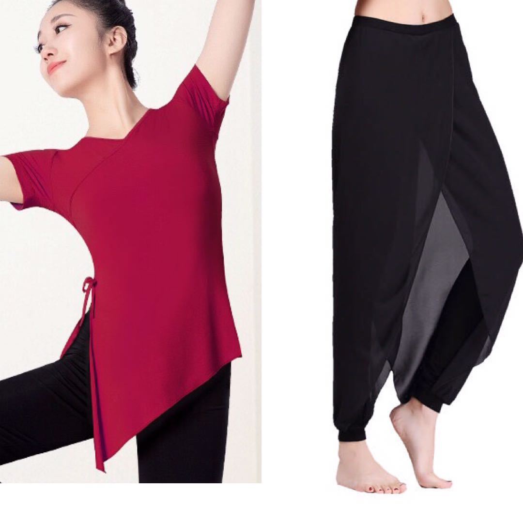 Picture of New Dancing Clothes suit Modern Body Classical Folk Dance Elegant Chiffon Fairy Slimming Long Sleeve Dancing Women