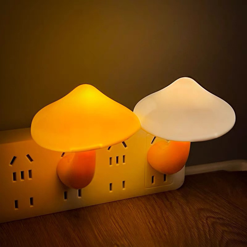 Picture of Mushroom light control night light plug in light night use bedroom baby feeding bedside sleep induction eye protection creativity
