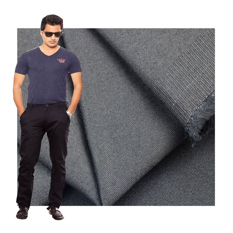 Factory selling 98% C + 2% SP cotton stretch twill sanding cloth high quality pants casual clothing fabric
