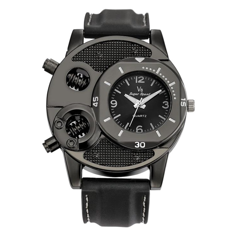 Cross-border AliExpress V8 Watch Trendy Men's Watch Quartz Watch Fashion All-match Casual Fashion Silicone Mechanical Watch