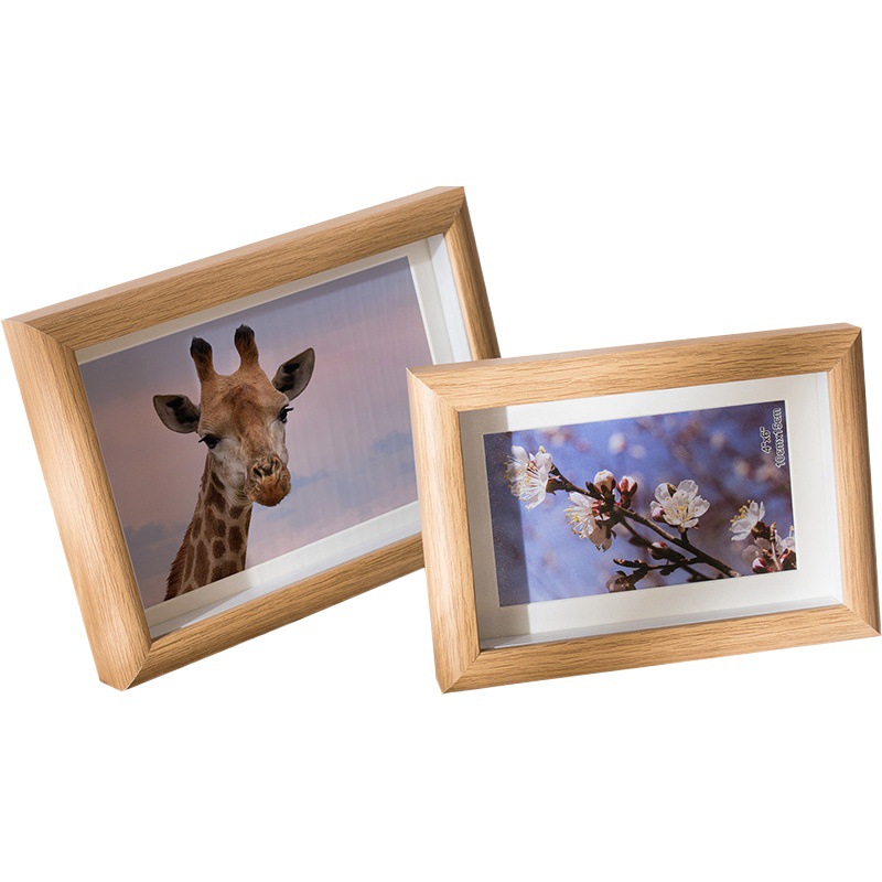 Wooden three-dimensional dried flower photo frame hollow specimen frame hollow table 6 7 inch 8 inch wooden creative ornaments wholesale