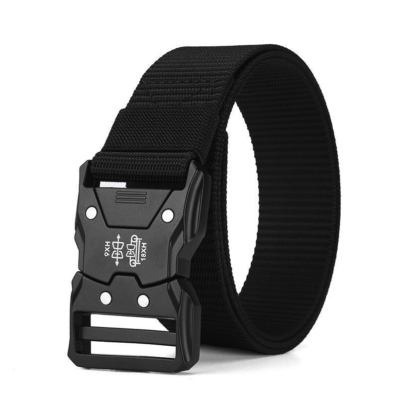 Men's tactical buckle nylon belt Cobra outdoor military training canvas belt Amazon sports workwear pants belt